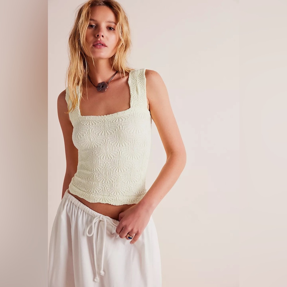 💕 2 for $30: *BEIGE* Free People Love Letter Cami